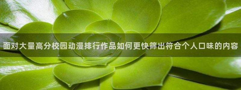 里番动漫全网在线观看：面对大量高分校园动漫排行作品如何更快筛出符合个人口味的内容配图