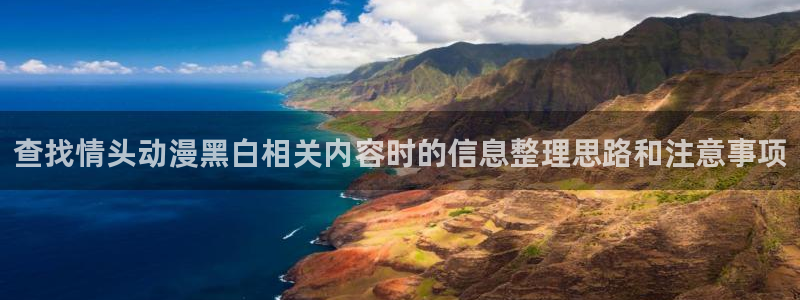 里番卡通动漫在线观看：查找情头动漫黑白相关内容时的信息整理思路和注意事项配图